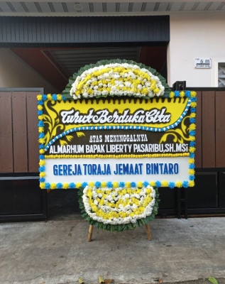 Papan Bunga Duka di Lebakgedong